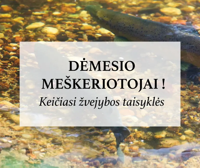 Keičiasi mėgėjų žvejybos vidaus vandenyse taisyklės ir nuo šiol galios šie pagrindiniai nauji punktai: