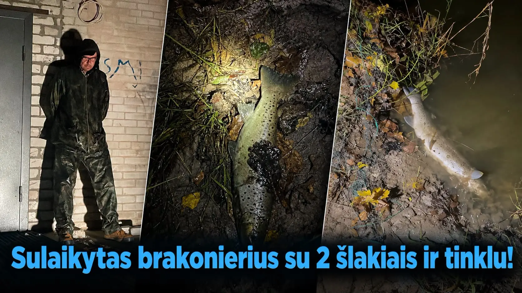 Sulaikytas 2 šlakius sugavęs brakonierius!